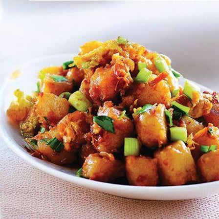 Radish Cake W. X.o. Sauce — Hong Kong Kitchen