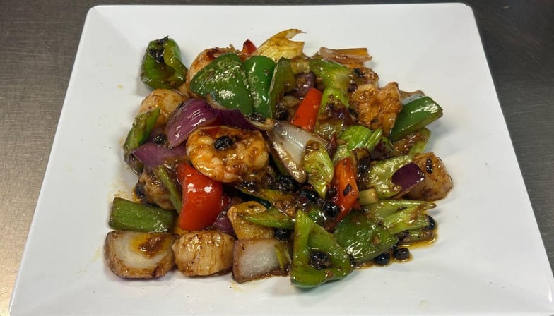 Scallop & Shrimp W. Black Bean Sauce — Hong Kong Kitchen
