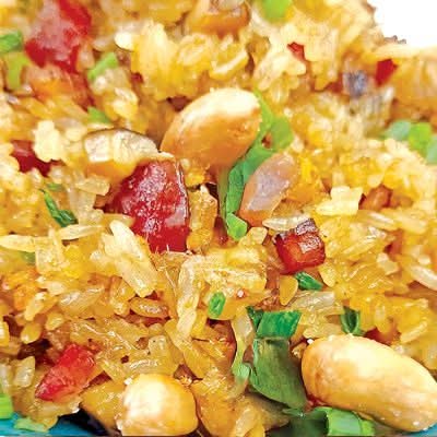Sticky Rice W. Chinese Sausage — Hong Kong Kitchen