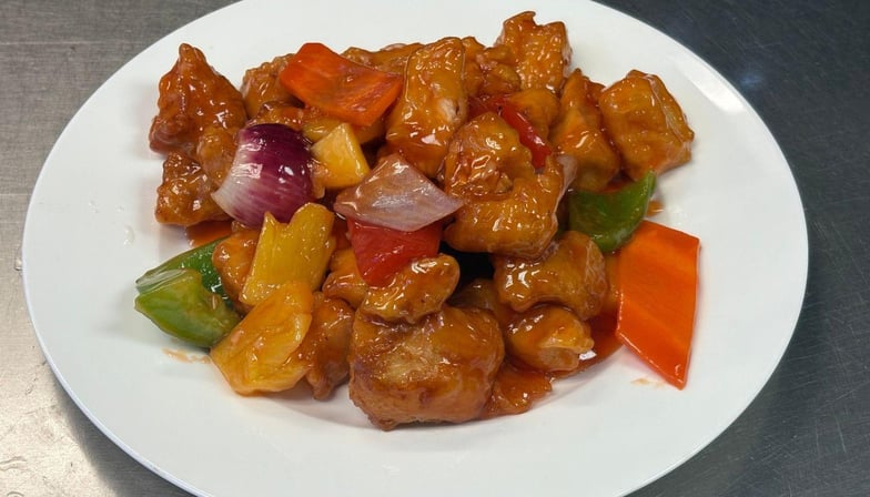 Sweet & Sour Chicken W. Pineapple — Hong Kong Kitchen