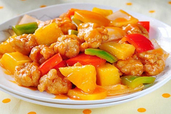 Sweet & Sour Golden Pork W. Pineapple — Hong Kong Kitchen