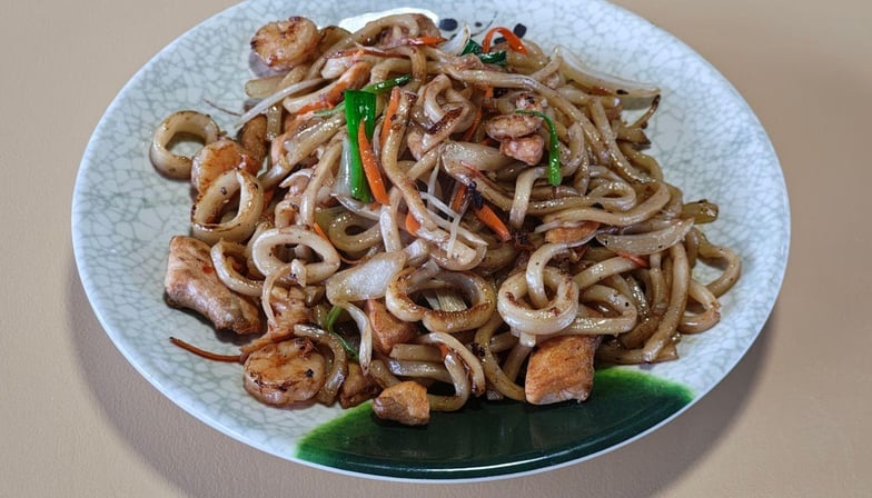 Xo Sauce Seafood Fried Udon — Hong Kong Kitchen